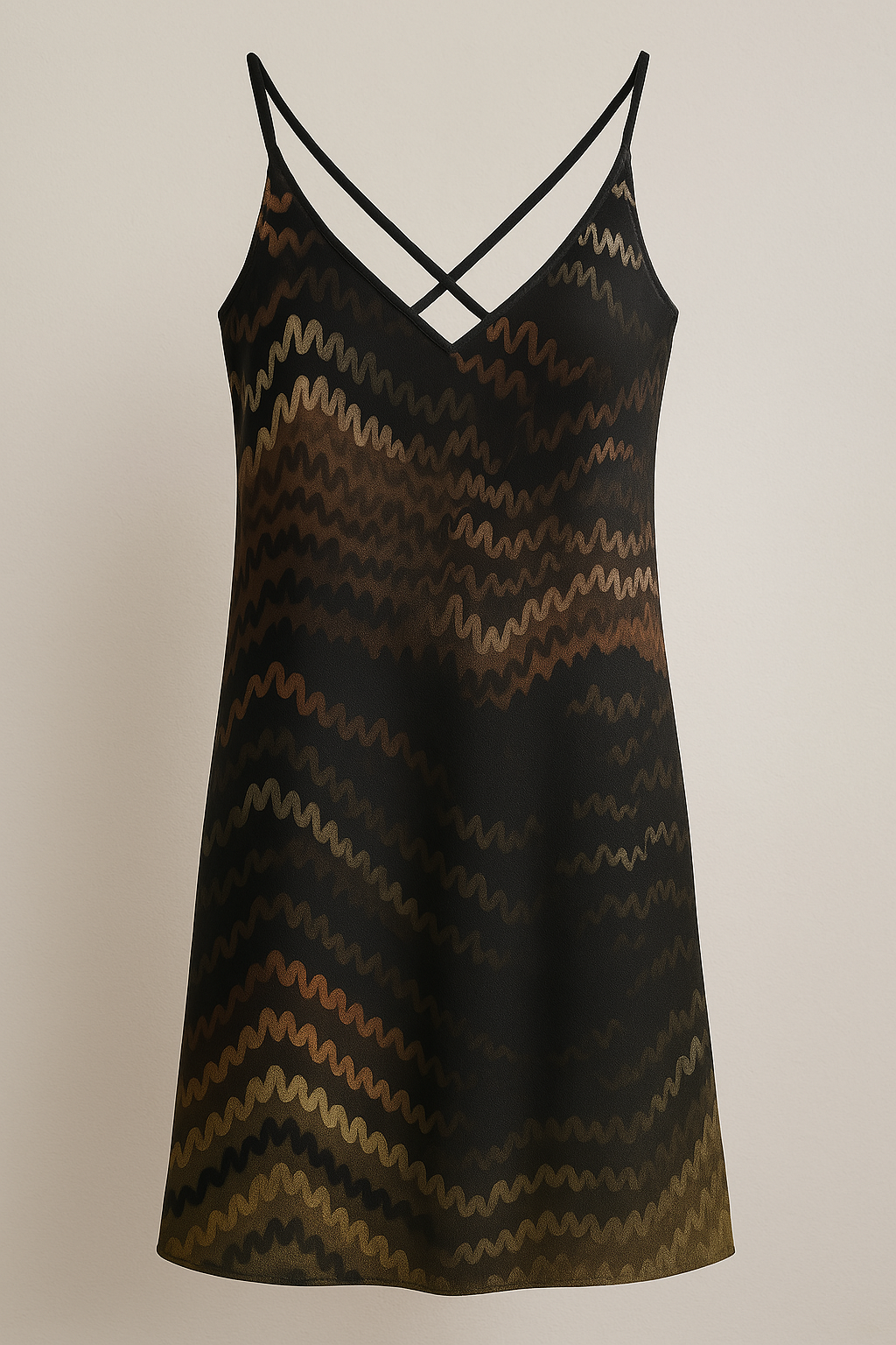 Flowers pattern silk Nightgown