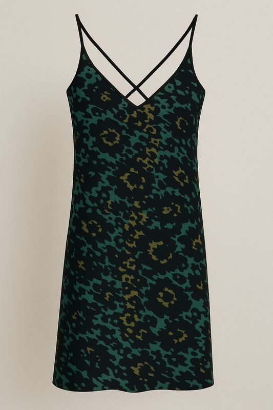 Simple and Cute Floral seamless pattern silk Nightgown