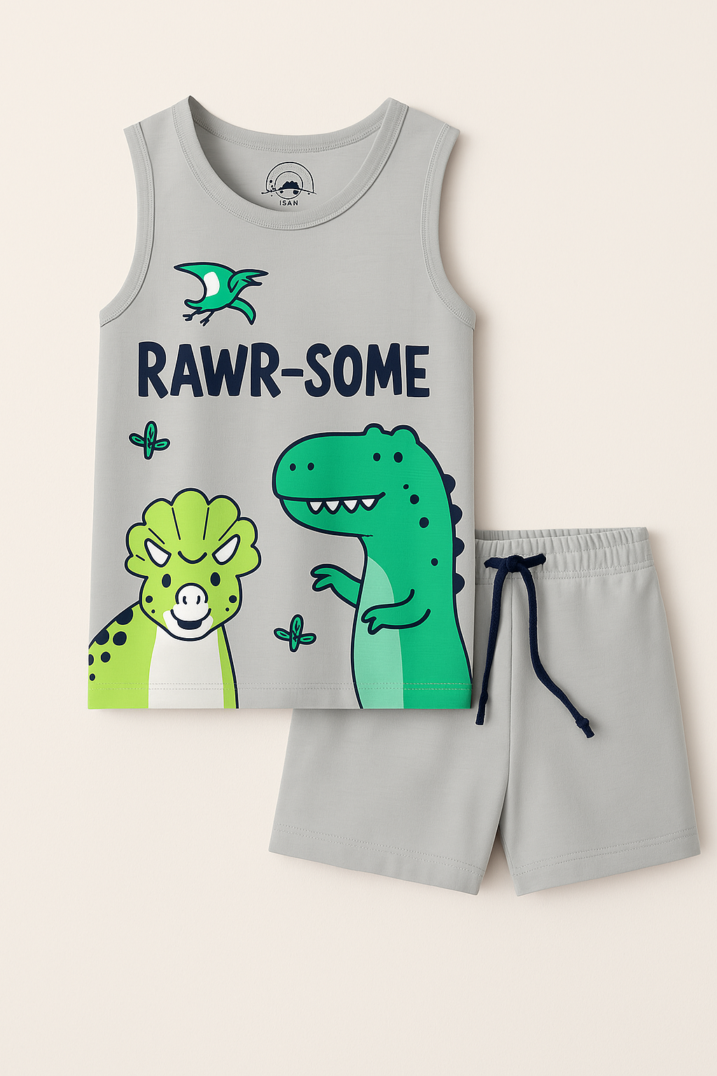 RAWR-SOME Dino suit with Shorts