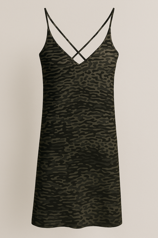 Leopard Print silk Nightgown