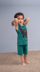 Hanging Dinosaur Kids Tank Top with Shorts