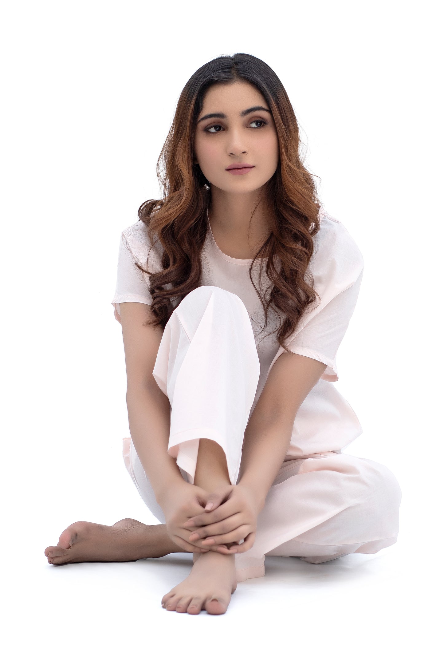 Creamy Peach  Night suit