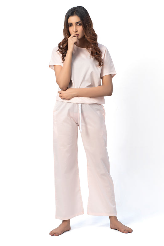 Creamy Peach  Night suit