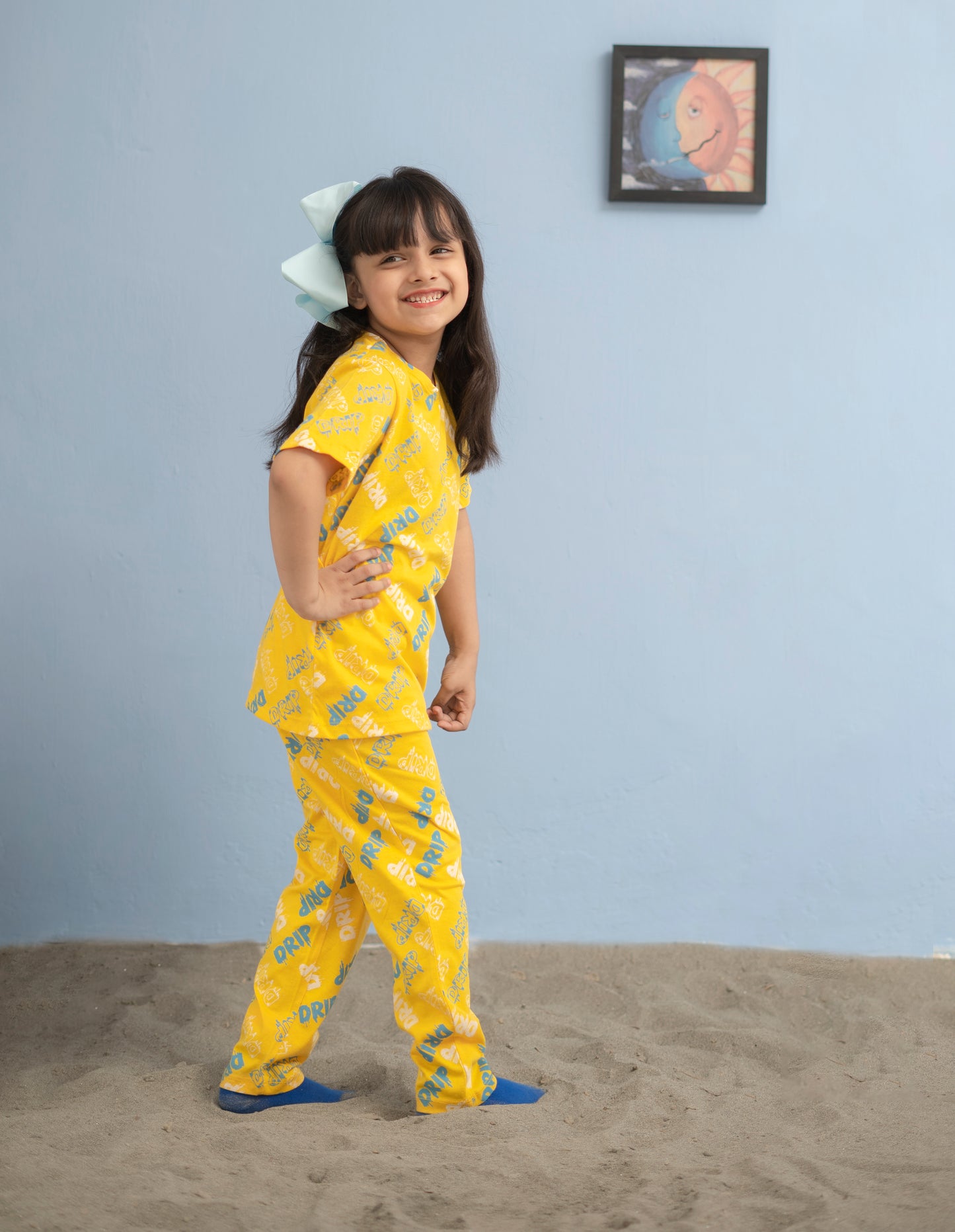 Drip Pattern Kids Pajamas