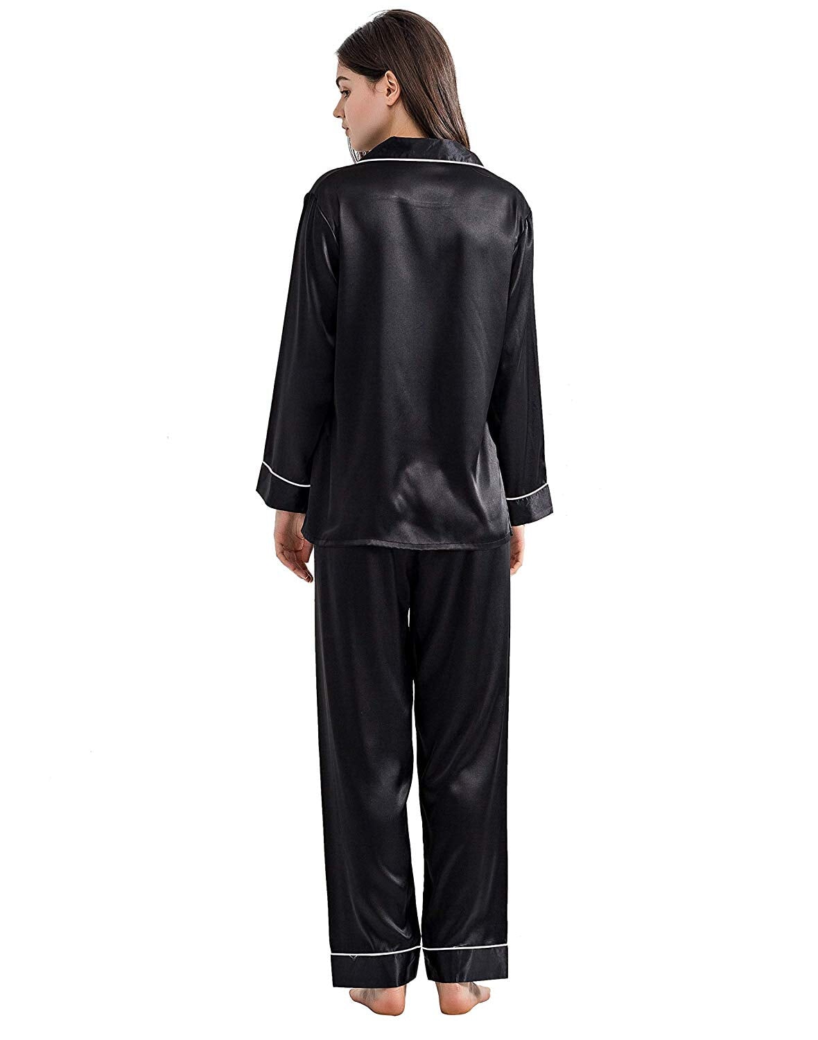 Black Silk Pajamas