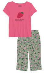 Strawberry Capri Night Suit