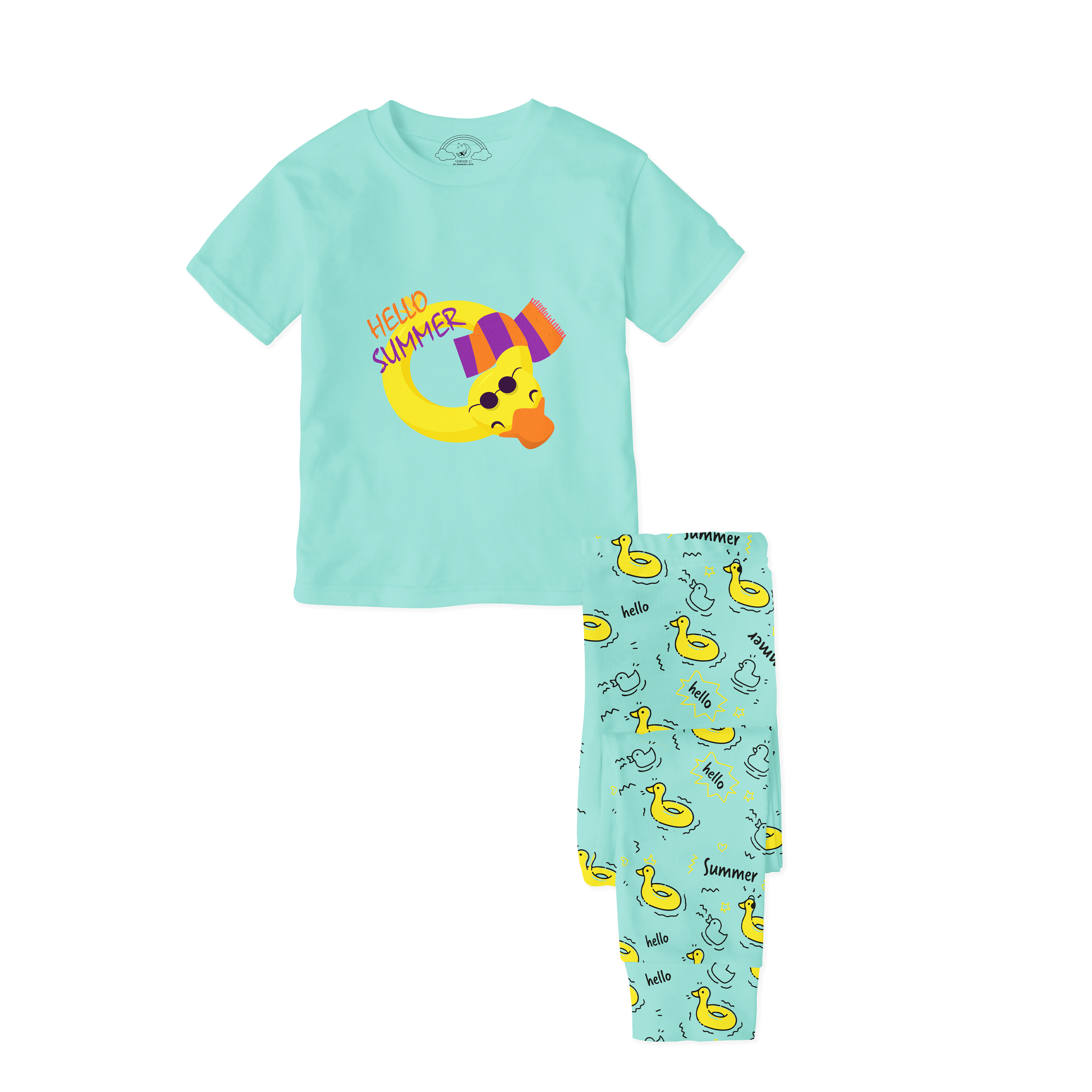 Hello Summer Kids Pajamas - Kids Pajamas