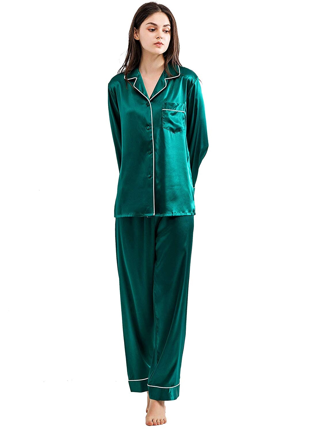 Basil Silk Pajamas - 