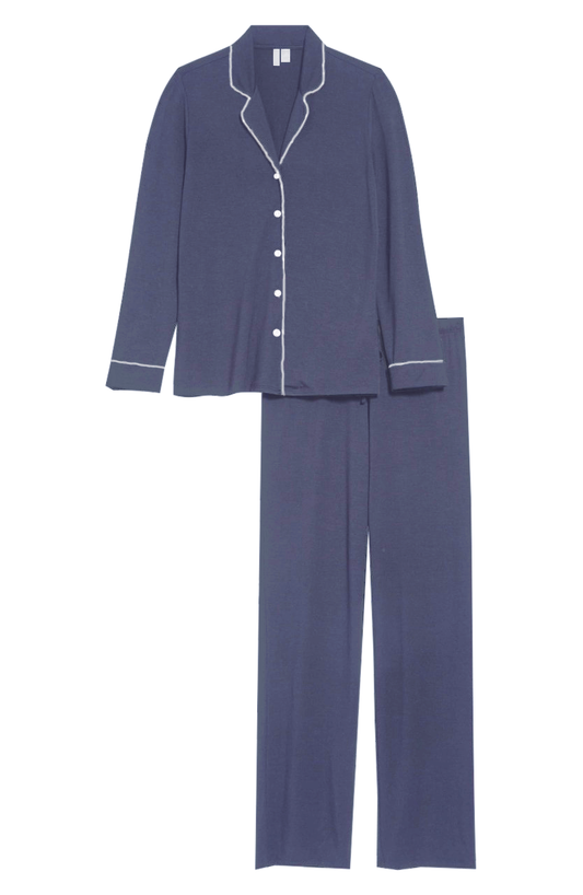 Decent Navy Women Pyjamas -