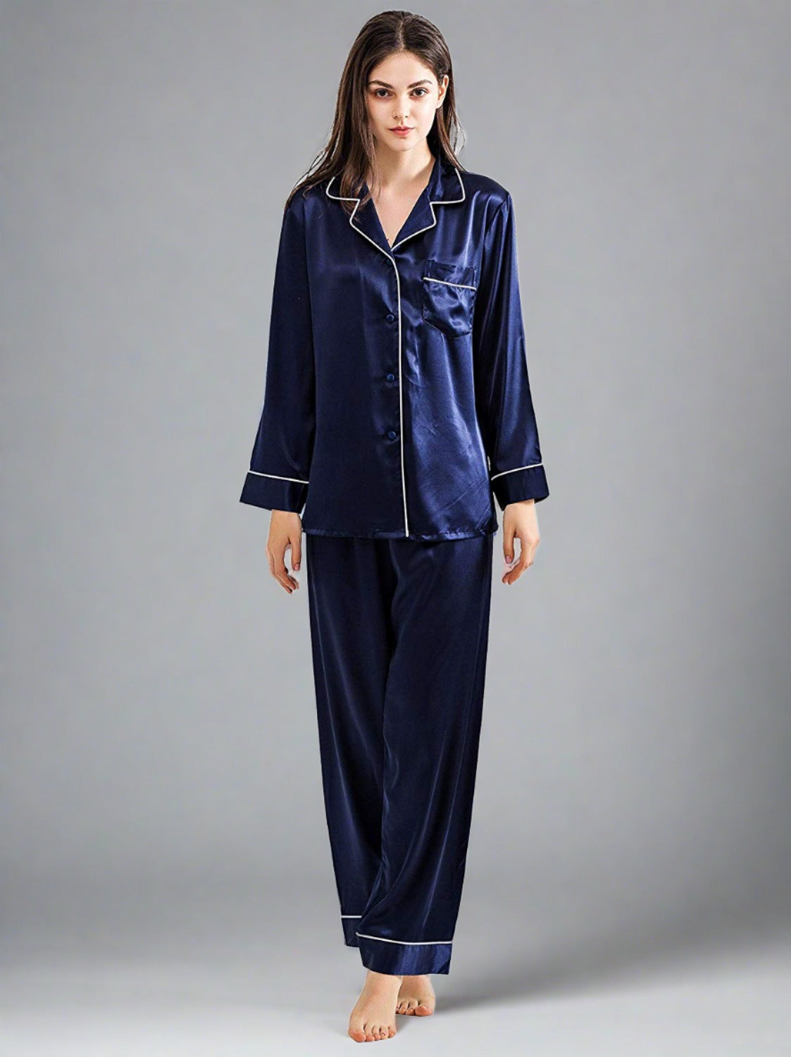 Berry Silk Pajamas - 