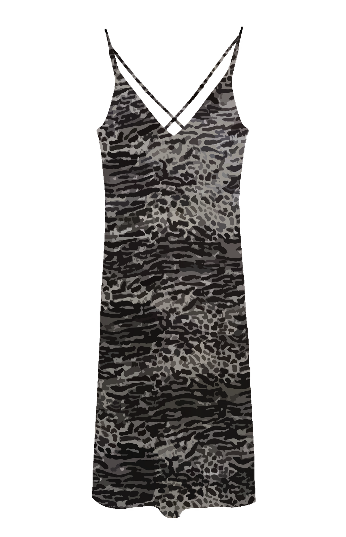 Leopard Print silk Nightgown